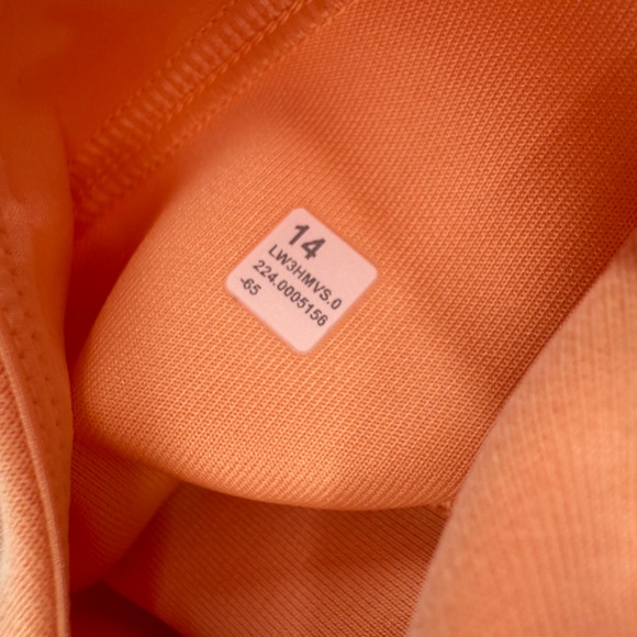 NWT Lululemon‎ Softstreme Hoodie Peach Bellini Size 14 - Picture 9 of 13